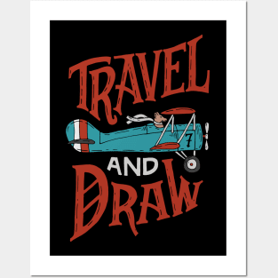 Travel and draw Posters and Art